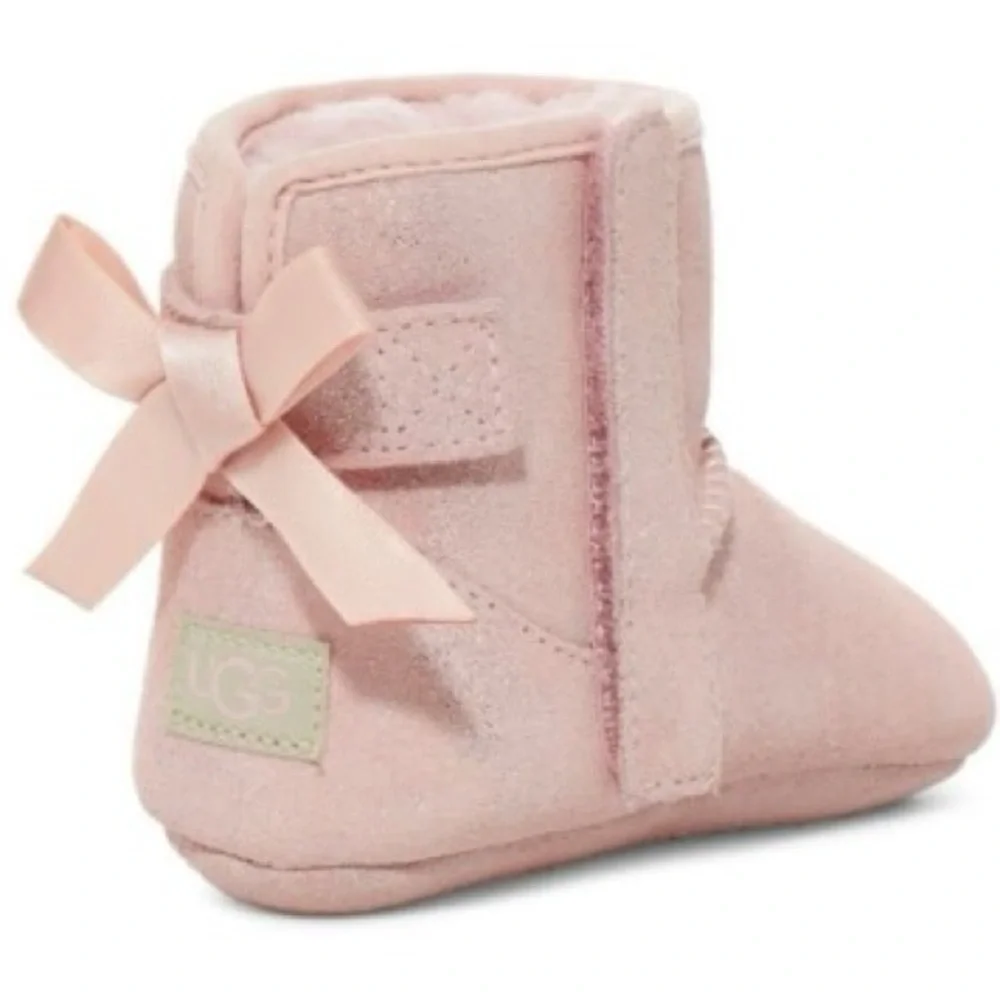 UGG BABY Jesse Bow II bootie Pink Suede Size 1